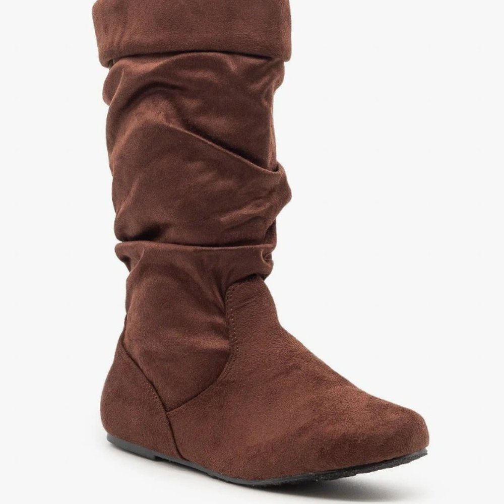 New women's Jolyn-9 slouch mid calf boot-brown